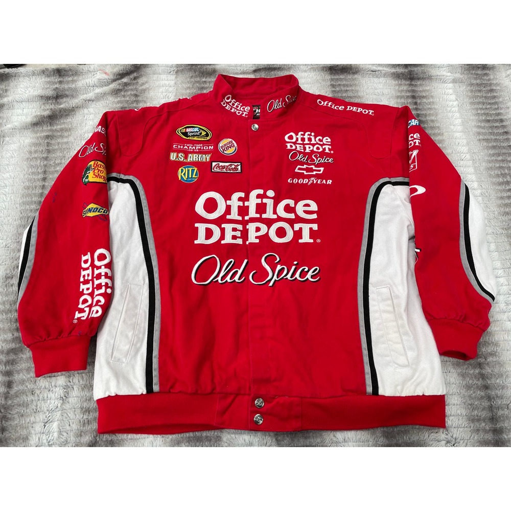 Chase Authentics Tony Stewart #14 Old Spice Office Depot Nascar Jacket Coat 3XL